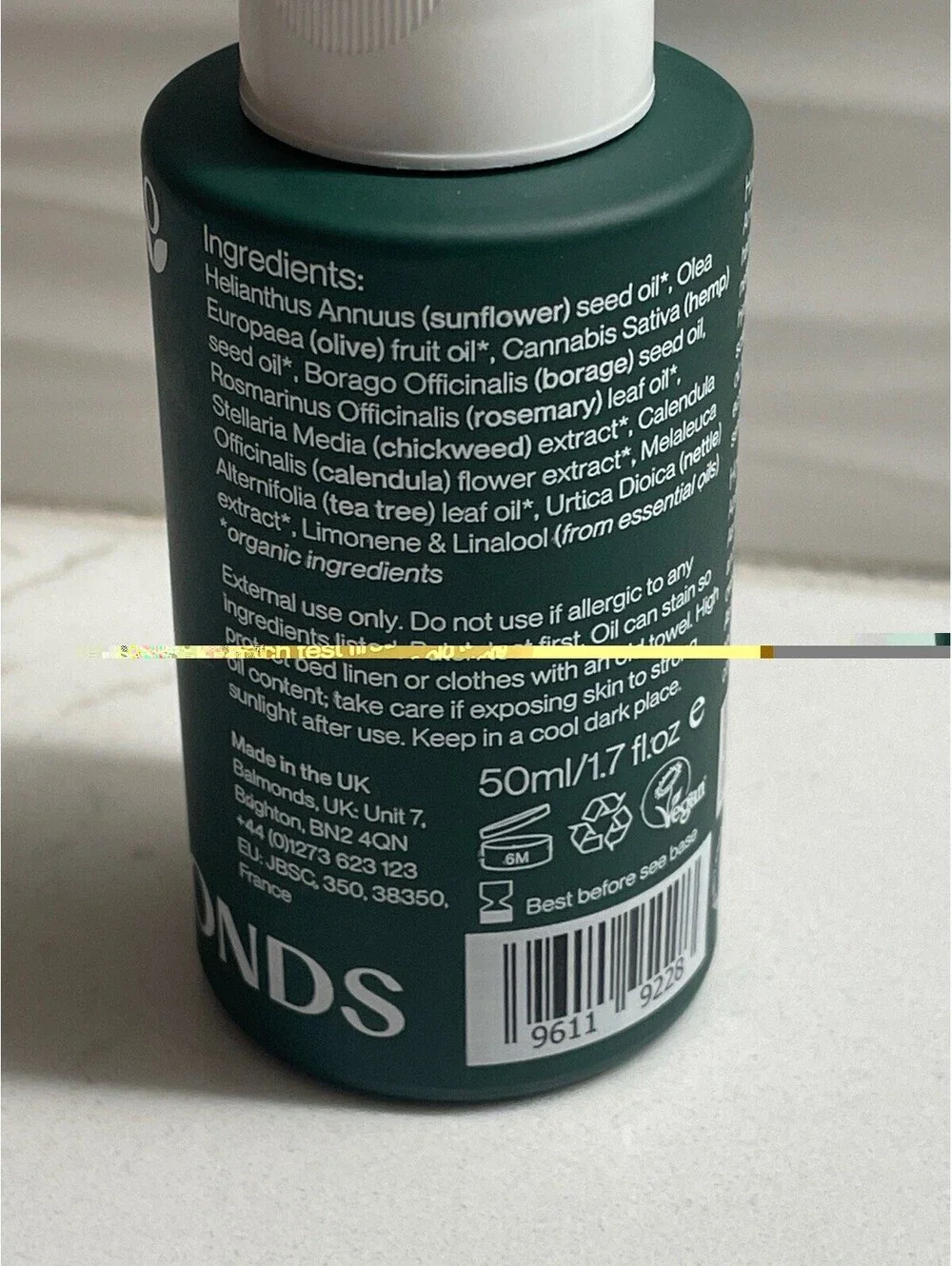 Balmonds Natural Hair & Scalp Oil - Tea Tree & Rosemary - 50 mL / 1.7 fl oz